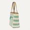 The Two-Way Tote in Ivy, shown from the side.