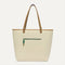 Overlay::Two looks in one! Just flip it inside out to wear the cream side. | Alt::The Two-Way Tote in Ivy shown from reversible side. 