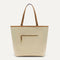 Overlay::Two looks in one! Just flip it inside out to wear the ivory side. | Alt::The Two-Way Tote in Shadow shown from reversible side. 