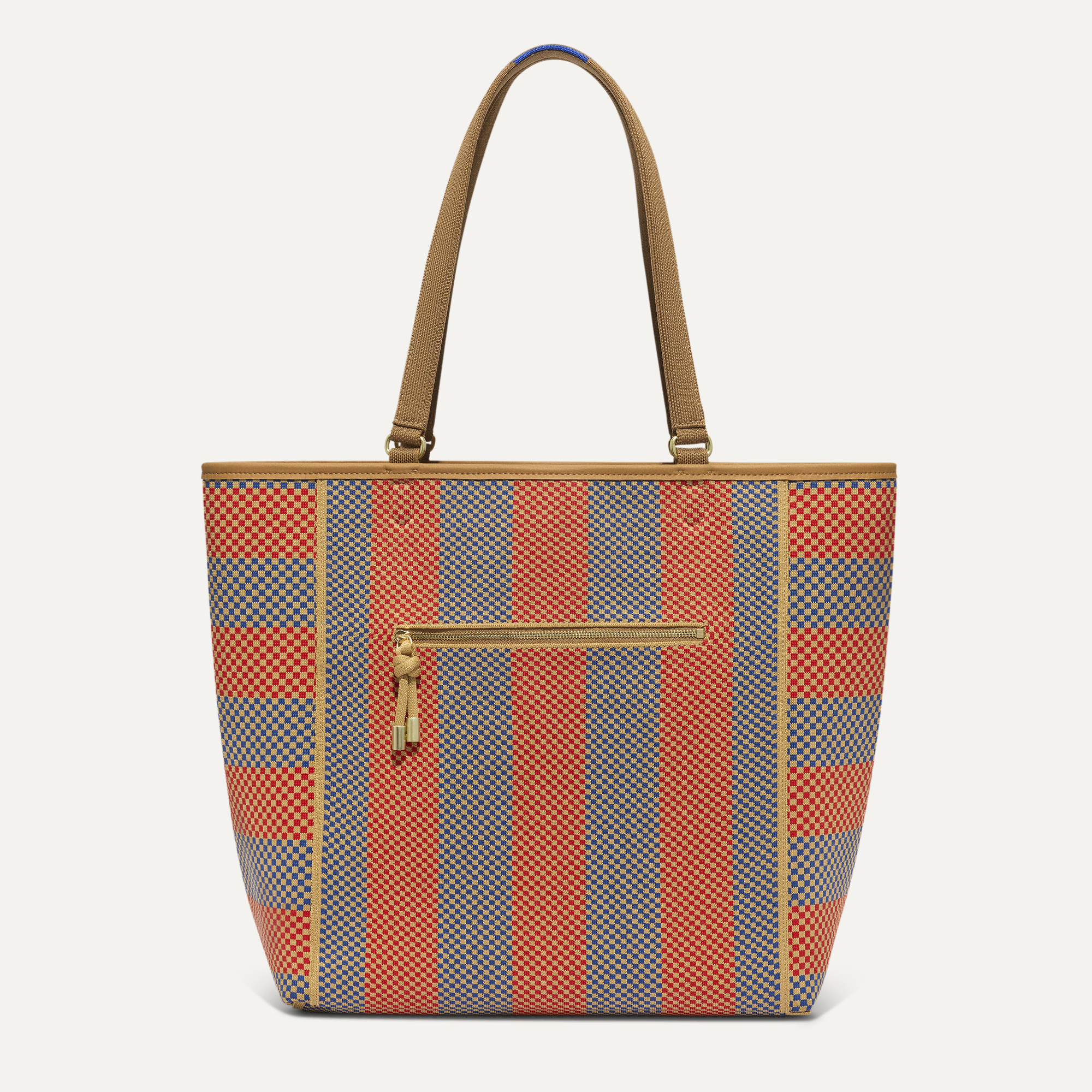 PDP |The Two-Way Tote in Sienna shown from the front.