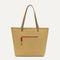 Overlay::Two looks in one! Just flip it inside out to wear the Tan side. | Alt::The Two-Way Tote in Sienna shown from reversible side. 