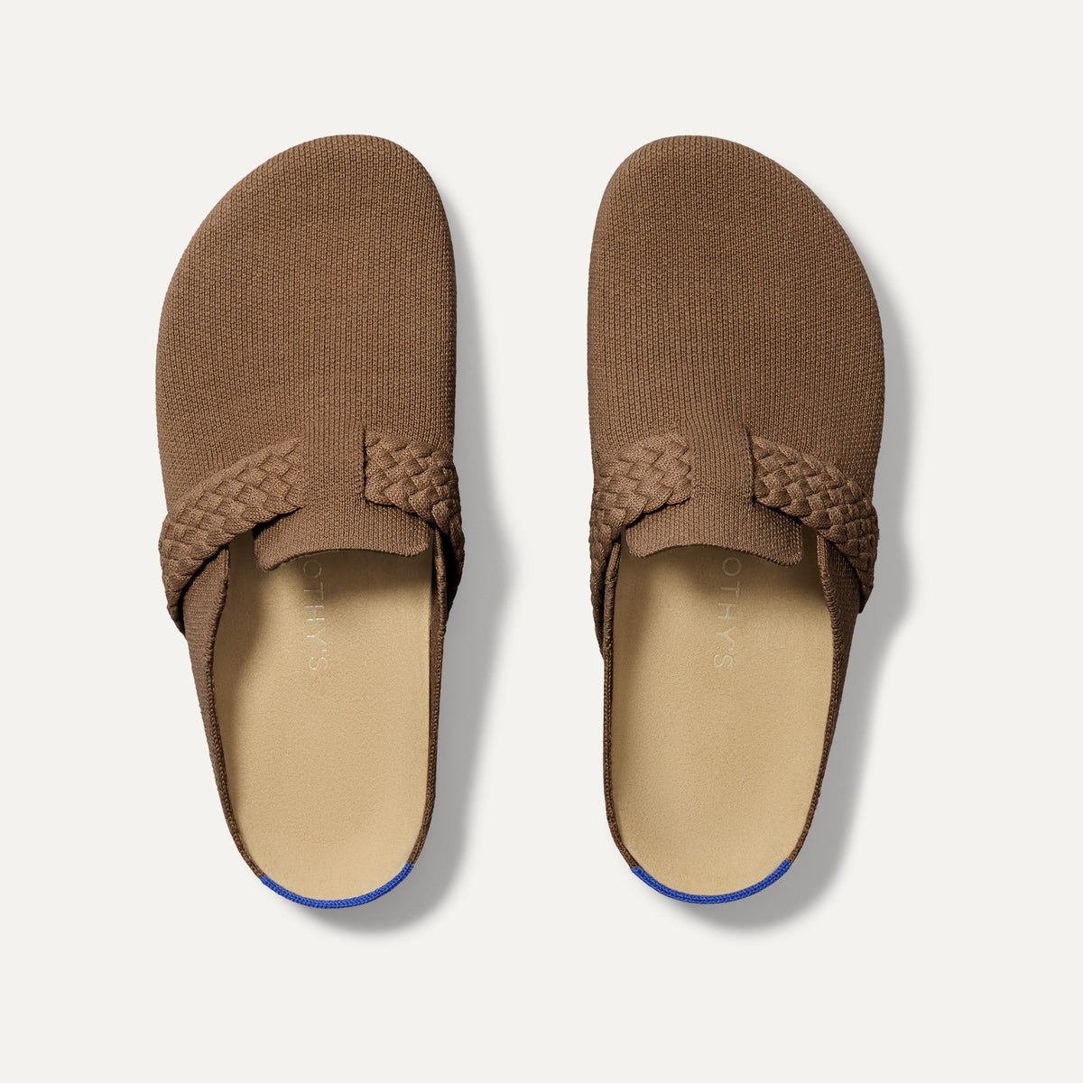 Pink Rothys Clogs The Braid Clog in Acorn | Women's Clogs | Rothy's