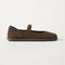 side | The Cruiser Mary Jane in ReVelvet Dark Herringbone shown from the side.