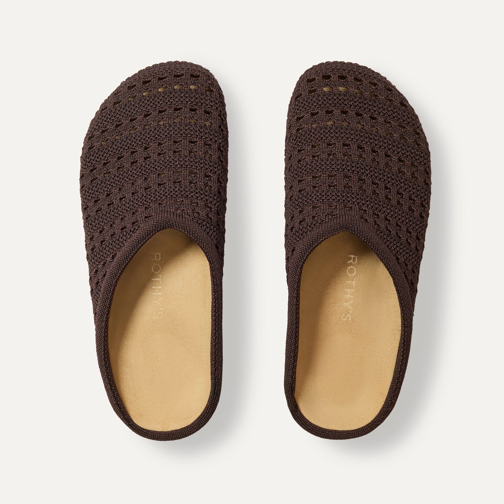 Men's Rothy Clogs The Casual Clog in Chocolate Crochet | Rothy's