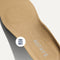 Close up of the Arch Effect Insole on The Daily Loafer in Black Zig Zag. 