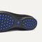 Close up of the supportive peg outsoles of The Daily Loafer in Black. 