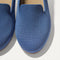 Close up of the toe and vamp of The Daily Loafer in Blue Trench. 