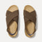 The Weekend Sandal in Cinnamon shown from the top.