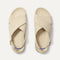 The Weekend Sandal in Coconut shown from the top.
