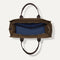 The Classic Tote in Cinnamon Open Knit, shown from above, with the interior exposed.