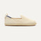 The Mini Loafer in Cream Puff Stripe shown from a side view showing the outsole.