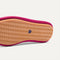 The sole of The Mini Mary Jane in Raspberry Stripe.