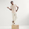 Alternate view of a model wearing The Men's Cruiser Loafer in Pebble. 