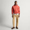 Alternate view of a model wearing The Men's Clog in ReVelvet™ Bistro.