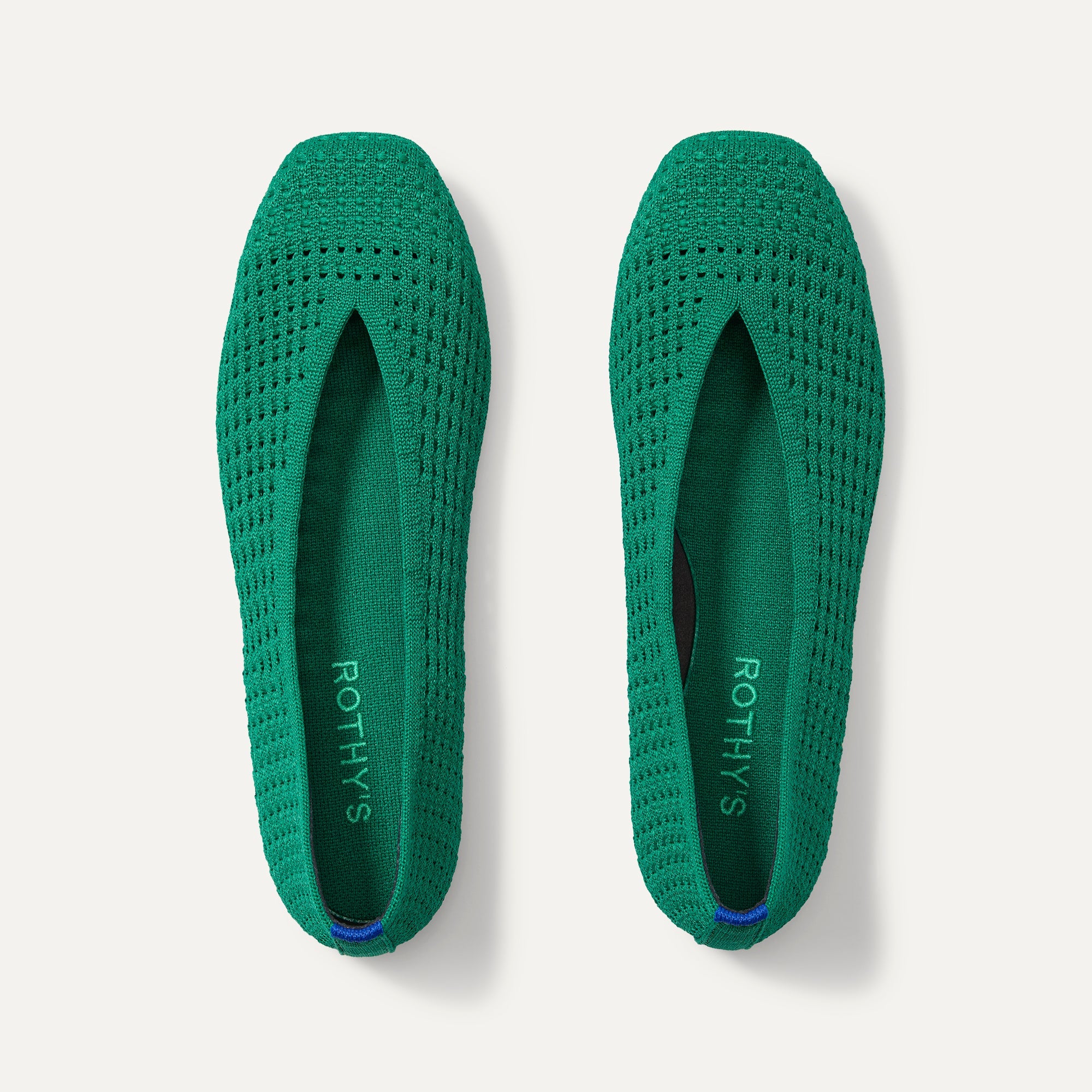The Max Square Ballerina in Clover Mesh shown from the top.
