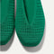 Close up of the toe and V-shaped vamp on The Max Square Ballerina in Clover Mesh.