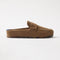 The Penny Clog in ReVelvet™ Portobello shown from the side. 