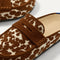 The toe and penny keeper detail of The Penny Clog in ReVelvet™ Rodeo Torte. 