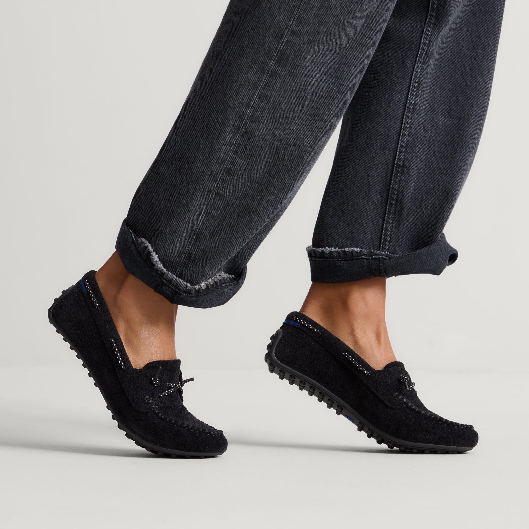 Women's Driver Moc in ReVelvet™ Black | Rothy's