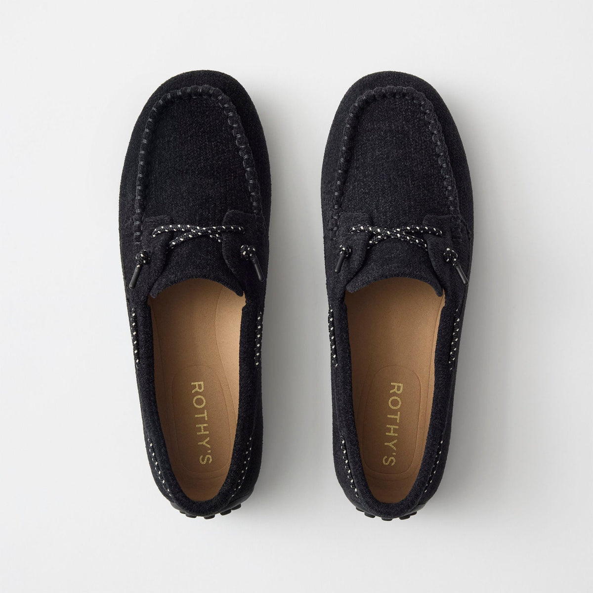 PDP | The Driver Moc in ReVelvet Black shown from the top.
