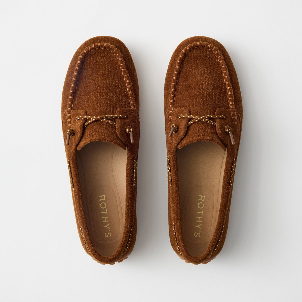 PDP | The Driver Moc in ReVelvet Russet shown from the top.