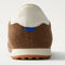 Close up of the heel of The Ivy Sneaker in ReVelvet Cinnamon.