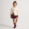 Alternate view of a model wearing The Mini Loafer in ReVelvet™ Heartbeat. 