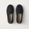 PDP | The Mini Loafer in ReVelvet™ Black shown from the top.