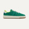 The Kids Stretch Sneaker in Emerald Pop shown from the side. 