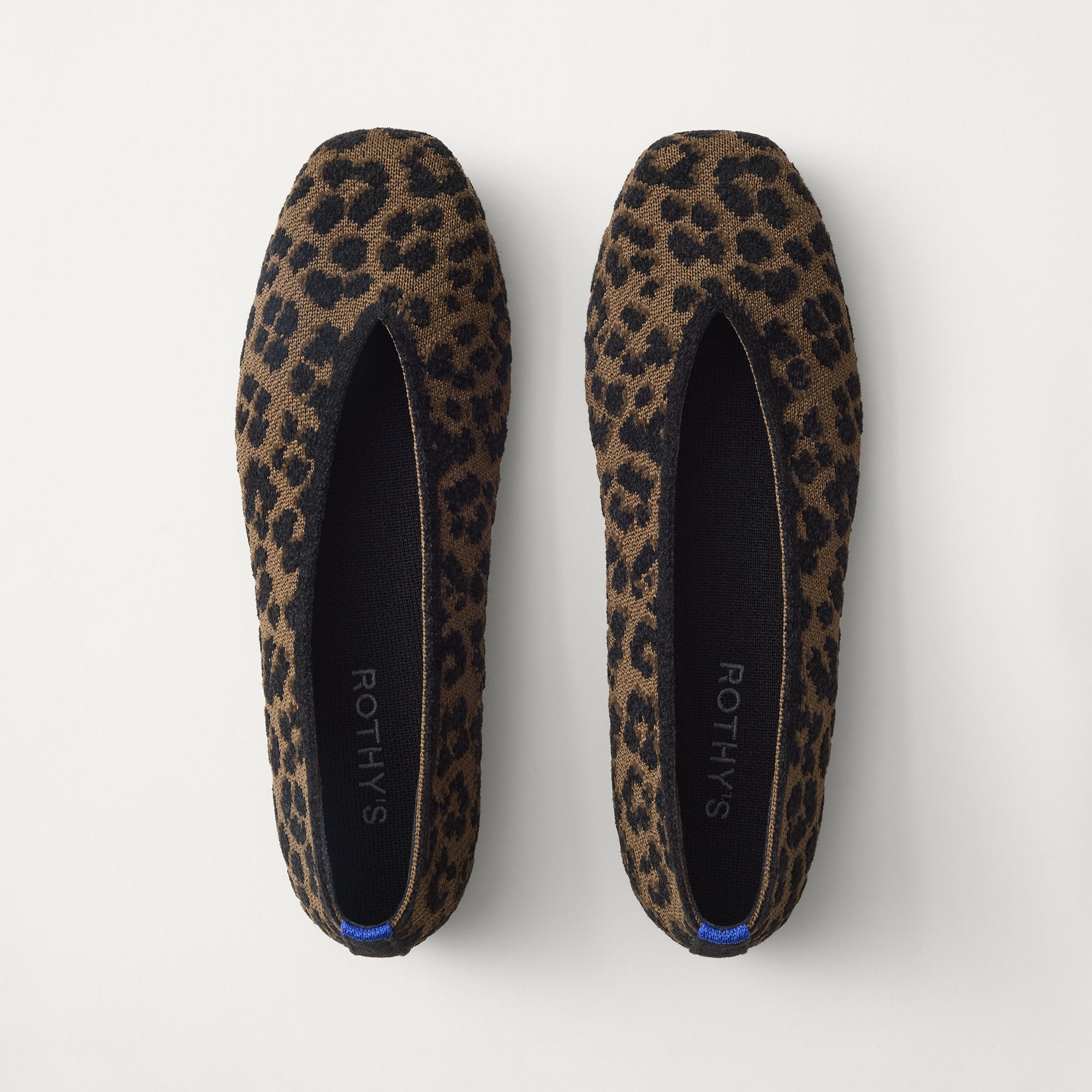 PDP |The Max Square Ballerina in ReVelvet Spotted Cat shown from the top.