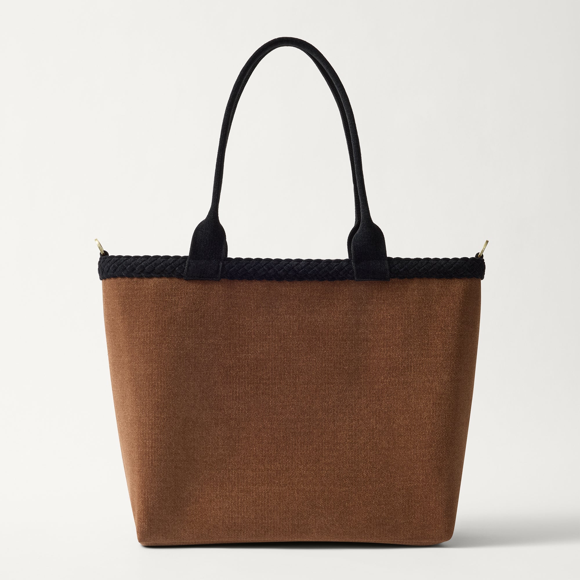 PDP |The Lightweight Zip Tote in ReVelvet Cinnamon shown from the front.