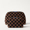 PDP|The Vanity Set in ReVelvet™ Umber Check shown from the front.