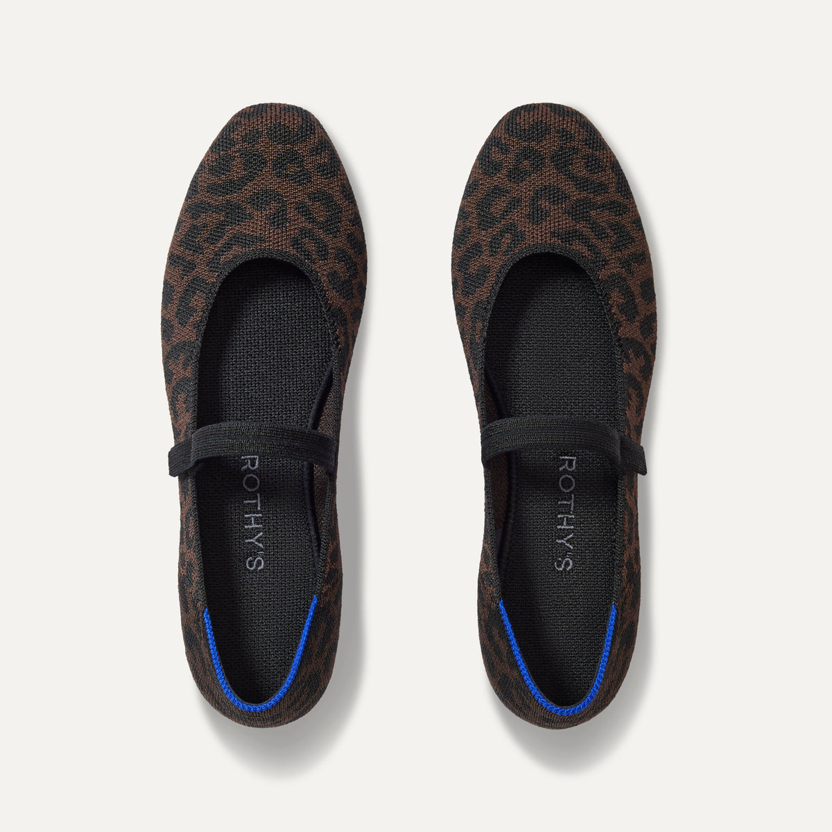 The Square Mary Jane in Classic Cheetah shown from the top. 