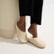hover | Model wearing The Cozy Clog in Honeybun Bouclé.
