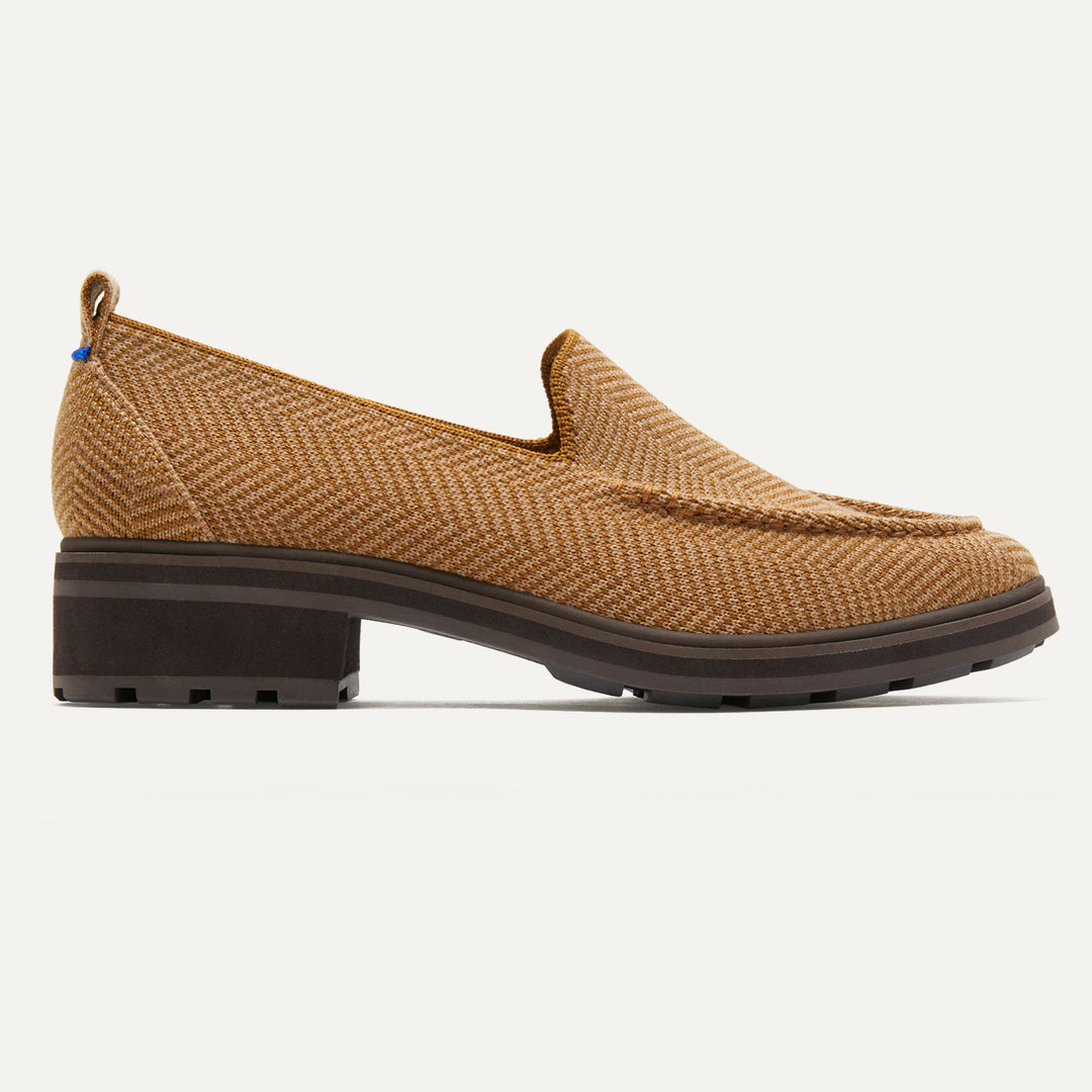 The Lug Loafer in Teak Herringbone Rothy's - Main Image
