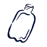 An icon depicting a plastic bottle.