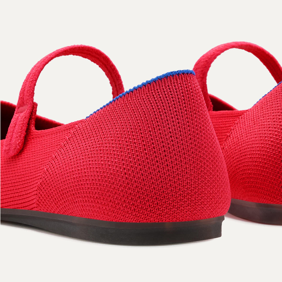 The Square Mary Jane - Lollipop Red