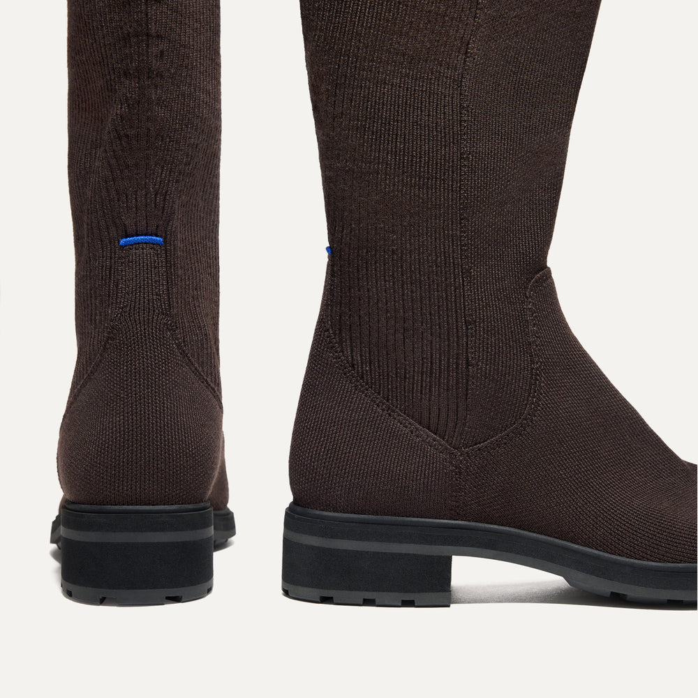 The Tall Lug Boot in Truffle Brown | Knee High Boots | Rothy's