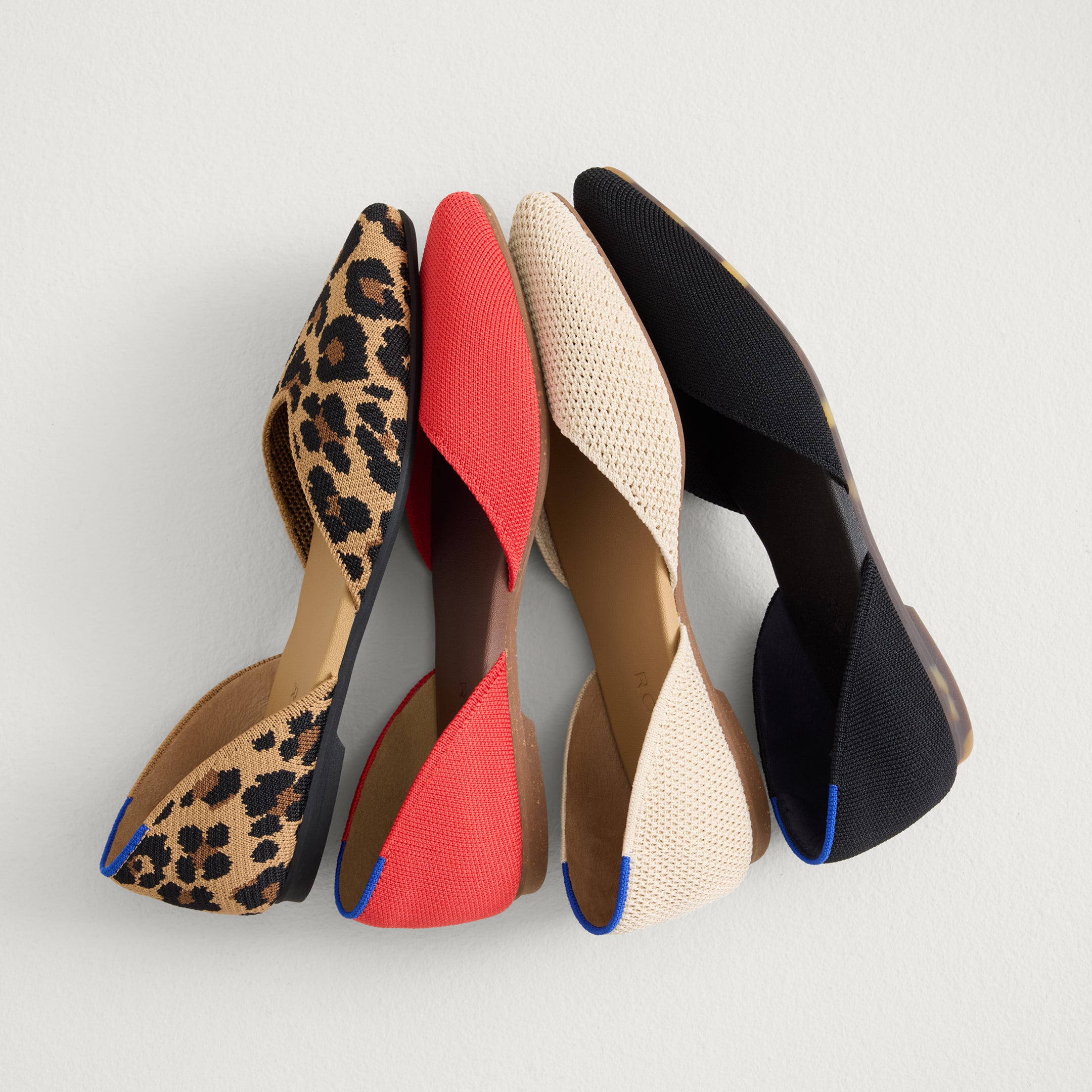 The D'Orsay Point in Camel Crochet | Flats | Rothy's
