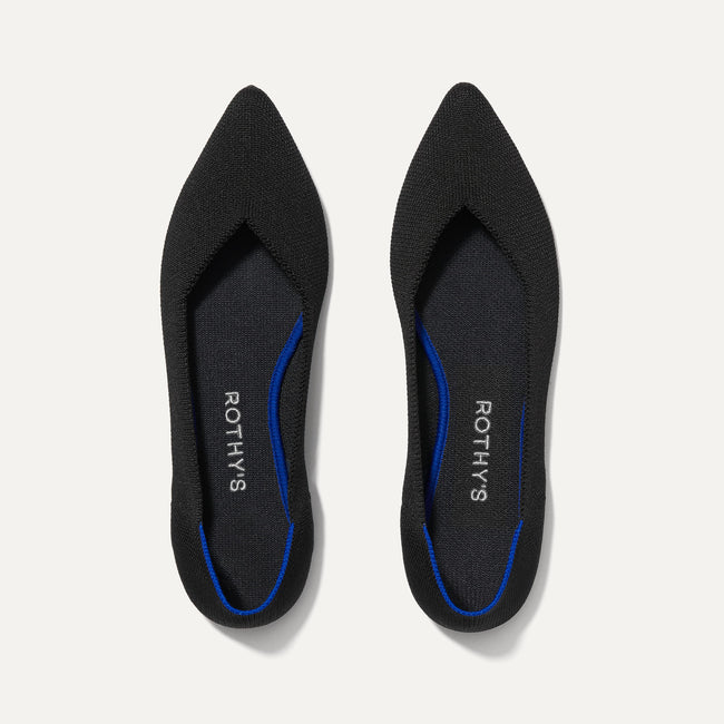 The Point in Black Solid, Women's Shoes