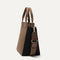 The Handbag in Black Cocoa shown in diagonal view.
