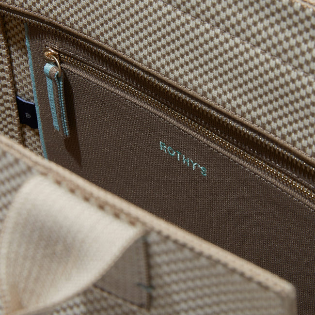 Brown colour checked design Laptop bag for men, stylish laptop bag