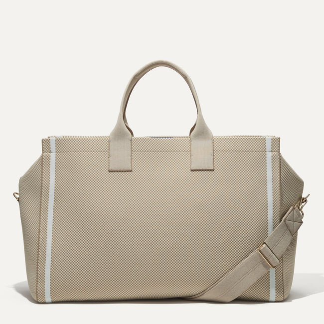 The Weekender in Coastal Mini Check shown from the front. 