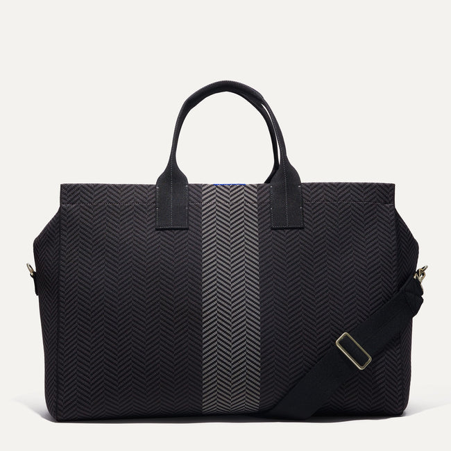 The Weekender in Shadow Black shown from the front. 