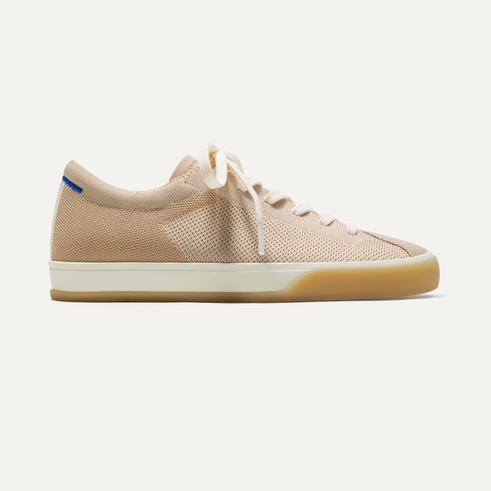The Lace Up Sneaker - Biscuit