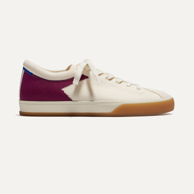 The Lace Up Sneaker in Plum Berry, Women's Shoes