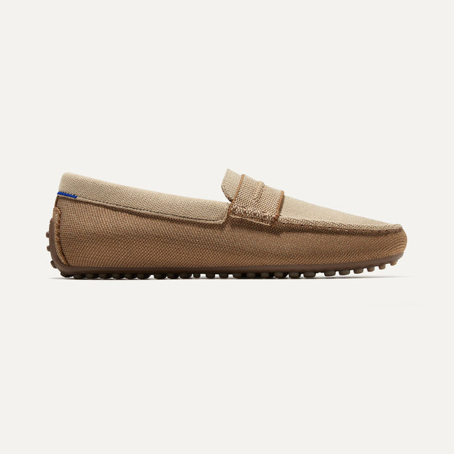 The Driving Loafer in Canyon Brown shown from the side. 