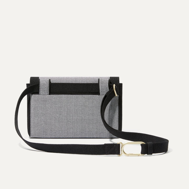 The Belt Bag in Grey Mist shown from the back.