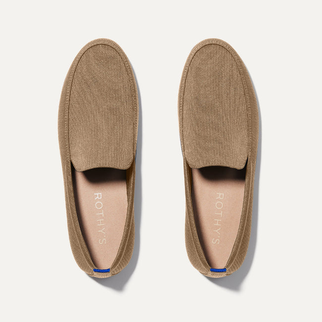 The Ravello Loafer in Faded Brown shown from the top. 