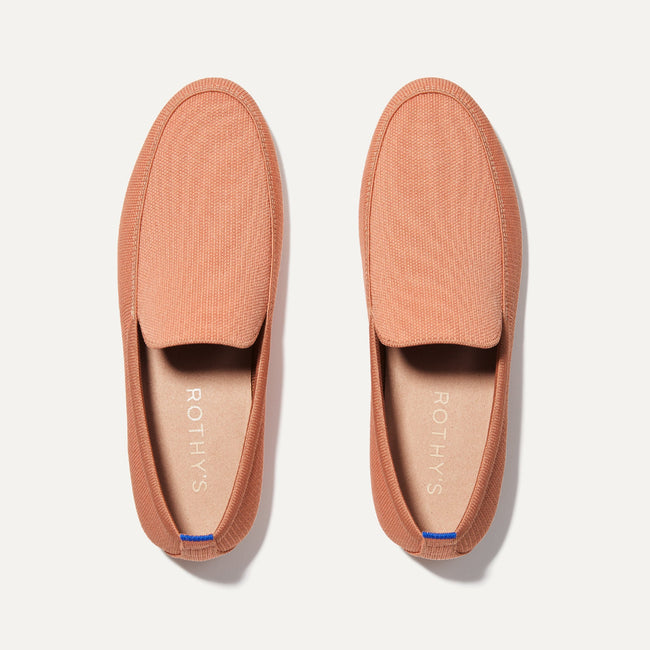 The Ravello Loafer in Faded Pink shown from the top. 